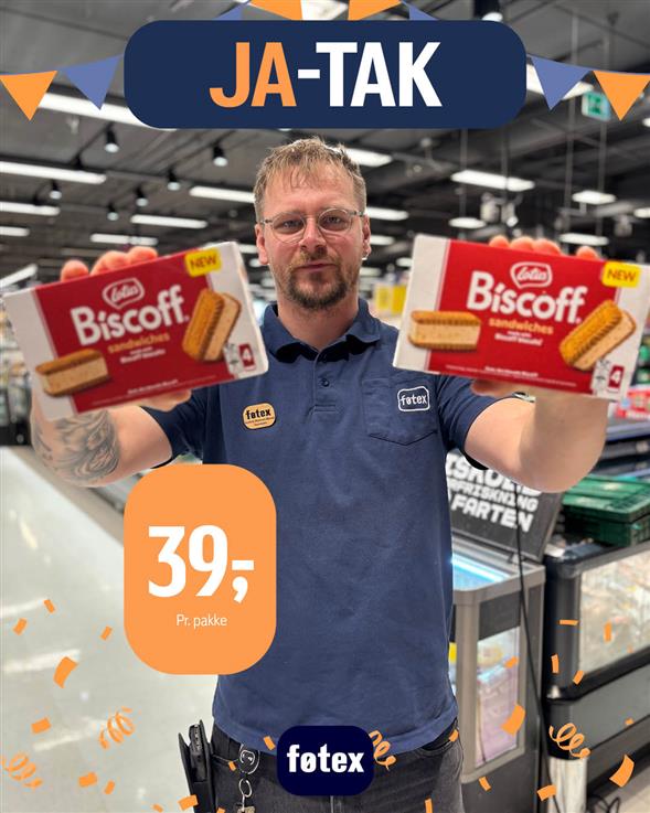 Nyhed! 4 paks lækre Biscoff is